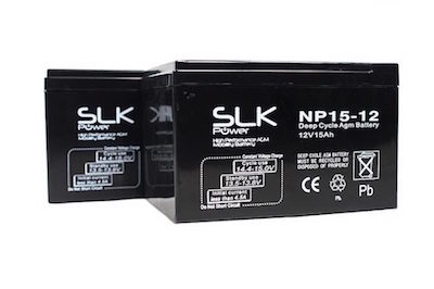 2x 12v 15Amp SLK Power Batteries